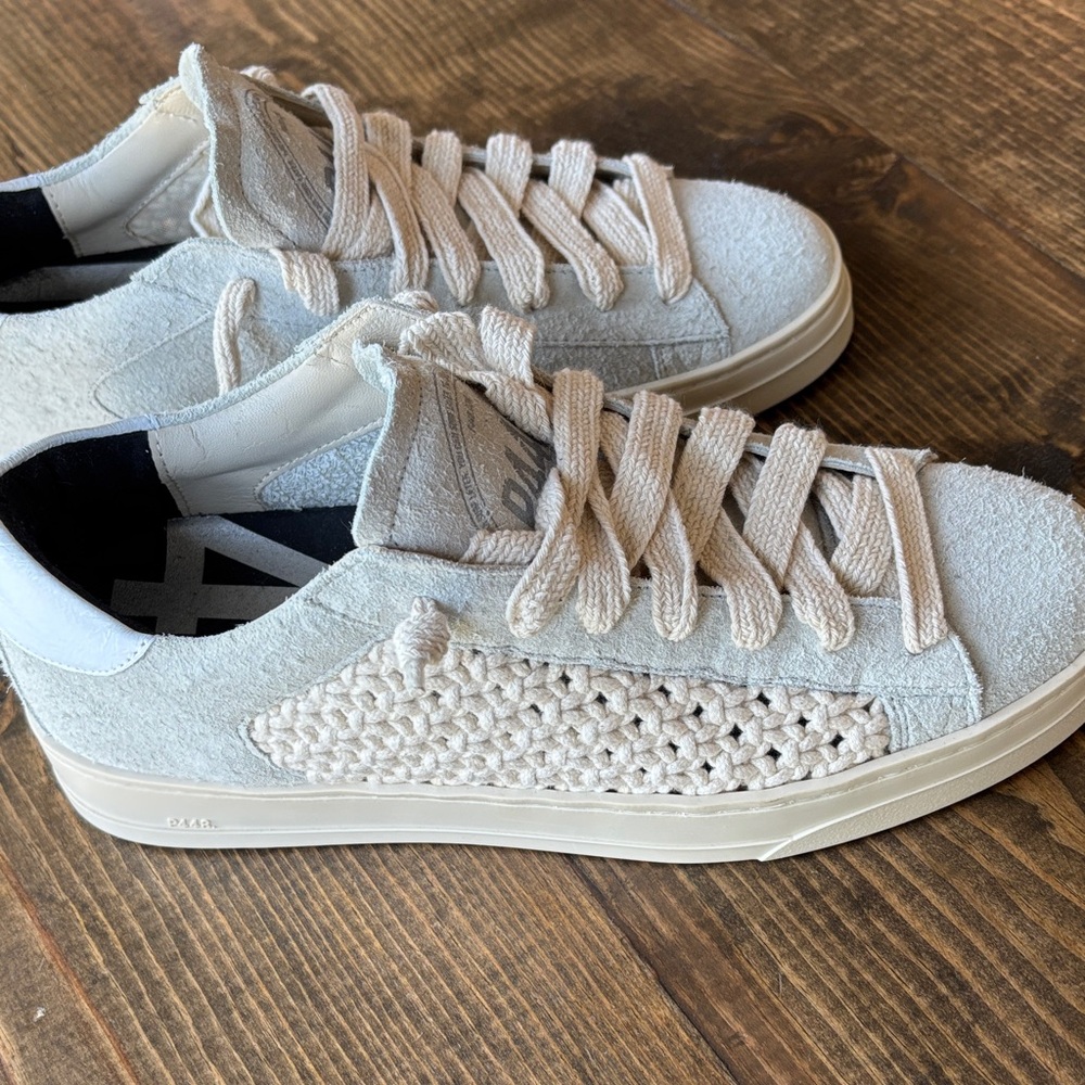 P448 Cream Textured Women's Sneakers 39 NWT - Picture 5 of 9